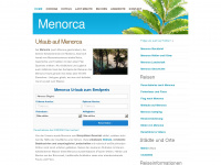menorca-spanien.de Webseite Vorschau