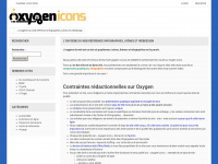 oxygen-icons.org Webseite Vorschau
