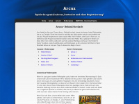 arcuz.de Webseite Vorschau