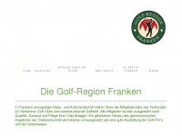 golfregionfranken.de Webseite Vorschau