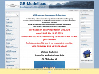 gb-modellbau.de Webseite Vorschau