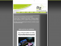 az-werbetechnik.com Webseite Vorschau