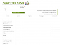 august-fricke-schule.de Webseite Vorschau