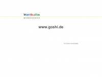 goshi.de Webseite Vorschau