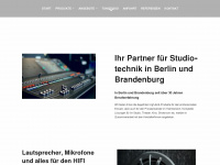 audio-studiotechnik.de Webseite Vorschau