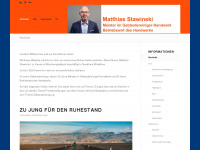 matthias.stawinski.de Webseite Vorschau