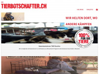 tierbotschafter.ch Webseite Vorschau