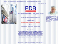 pdbinternational.com Webseite Vorschau