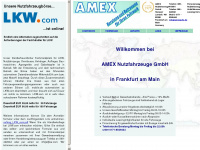 autoamex.de Webseite Vorschau