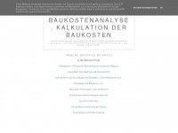 baukostenanalyse.blogspot.com Webseite Vorschau