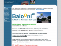 balooni-luftballons.de Webseite Vorschau