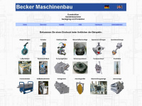 becker-maschinenbau.com Webseite Vorschau
