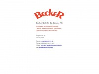 becker-shop.eu Webseite Vorschau