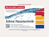 johne-haustechnik.com Webseite Vorschau