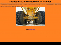 baumaschinen-datenbank.de Webseite Vorschau
