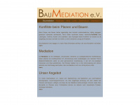 baumediation-ev.de Webseite Vorschau
