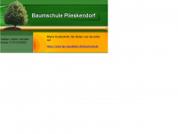 baumschule-plieskendorf.de Webseite Vorschau