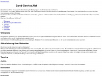 band-service.net Webseite Vorschau