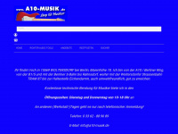 a10-musik.de Webseite Vorschau