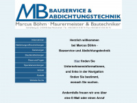 bauservice-boehm.de Webseite Vorschau