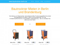 bautrockner-berlin.de Webseite Vorschau