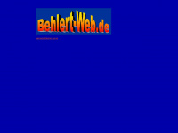 behlert-web.de Webseite Vorschau