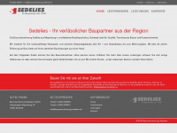 bauunternehmung-sedelies-larema-massivhaus.de Webseite Vorschau