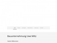 bauunternehmung-uwe-miltz.de Webseite Vorschau