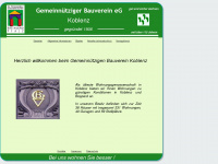 bauverein-koblenz.de Webseite Vorschau