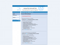 faxtomail.biz Webseite Vorschau