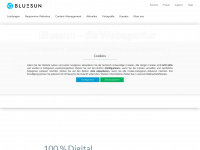 bluesun.ch Webseite Vorschau