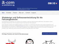 a-commerce.ch Webseite Vorschau