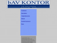 bav-kontor.com Webseite Vorschau
