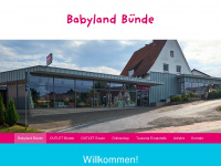 babyland-buende.de Webseite Vorschau