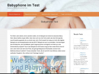 babyphone-experte.de Webseite Vorschau