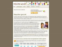 babysittergesucht.org Webseite Vorschau