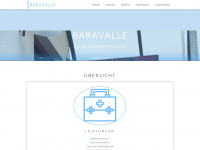 baravalle.de Webseite Vorschau
