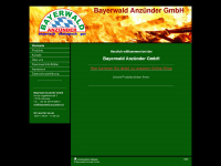 bayerwald-anzuender.de Webseite Vorschau