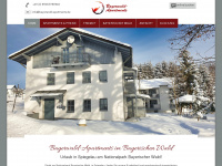 bayerwald-apartments.de Webseite Vorschau