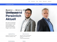bardy-koch.de Webseite Vorschau