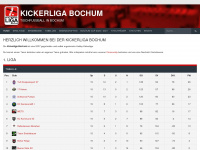kickerliga-bochum.de Webseite Vorschau