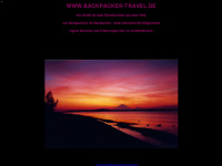 backpacker-travel.de Webseite Vorschau