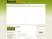 barock-pur.org Webseite Vorschau