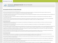 backupservices.de Webseite Vorschau