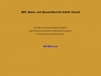 bbt-beton.de Webseite Vorschau