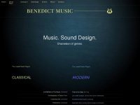benedictmusic.eu Webseite Vorschau