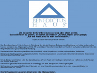 benedictushaus.de Webseite Vorschau