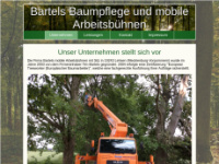 bartels-baumpflege.de Webseite Vorschau