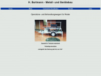 bartmann-metallbau.de Webseite Vorschau