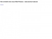 bartsch-web.de Webseite Vorschau